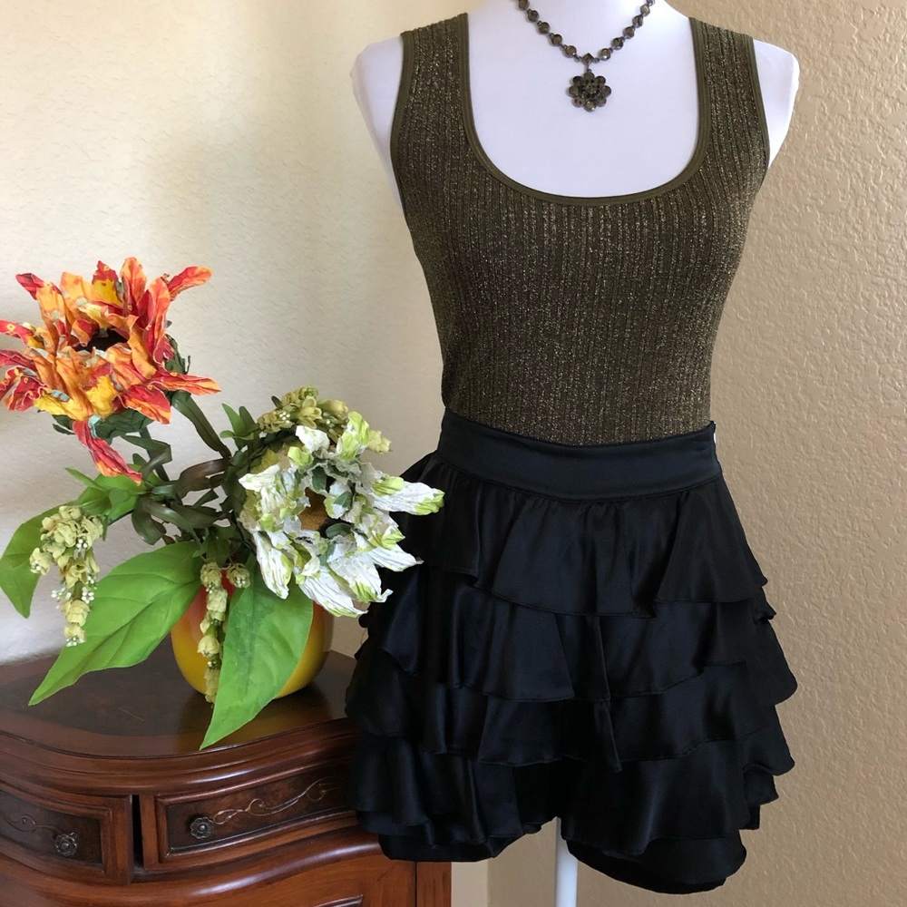 WINK Silk Ruffled Shorts